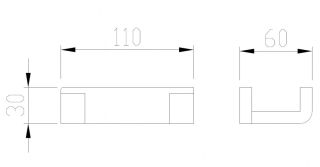 Двойной крючок ABBER Westen AA1750 хром